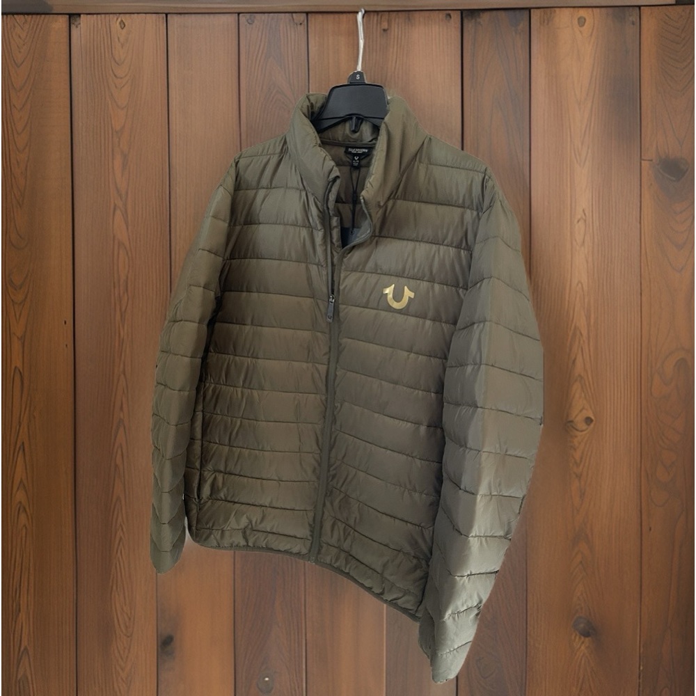 True Religion men’s puffer coat and jacket